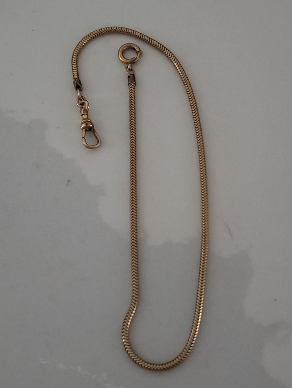 Pocket Watch Chain, Vintage, 12k Gold Filled